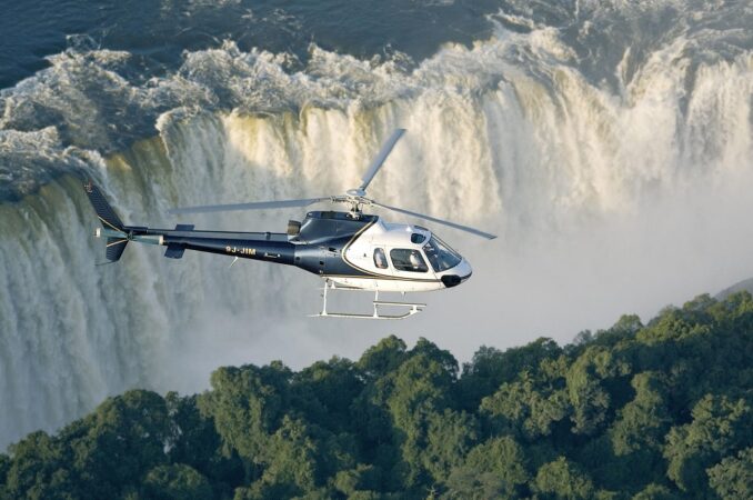 Helicopter Flight Over Victoria Falls